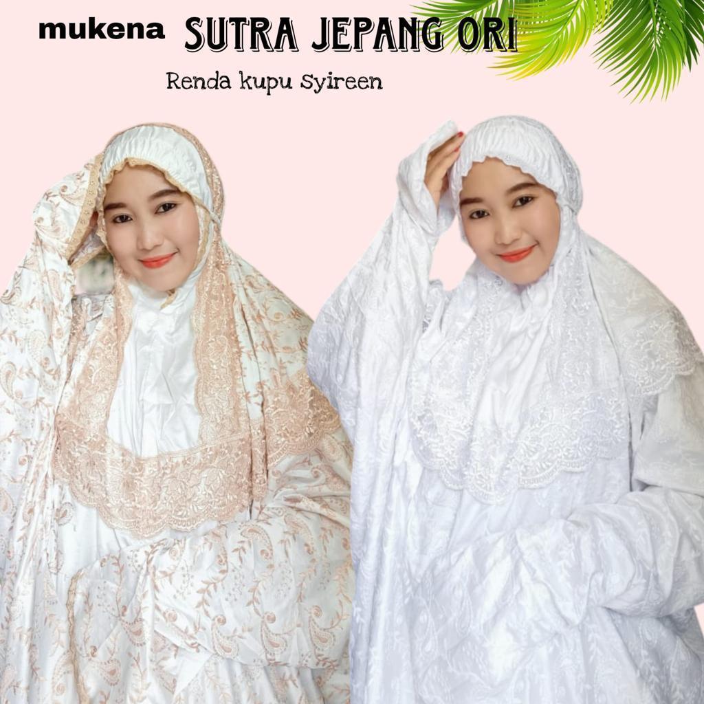 Mukena Sutra Jepang Original