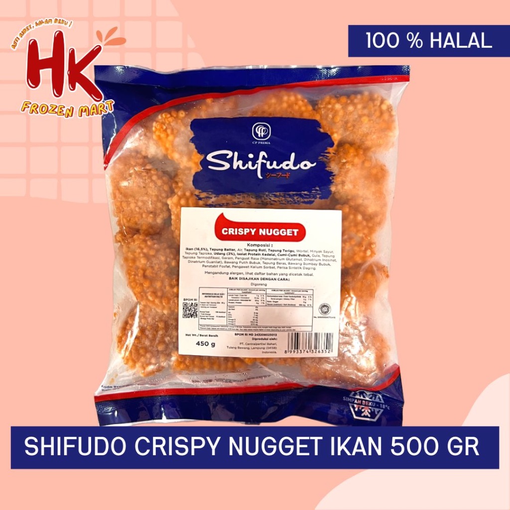 

Shifudo Crispy Nugget Fish 500gr | naget ikan seafood crunchy garing kanzler fiesta HK FROZEN MART