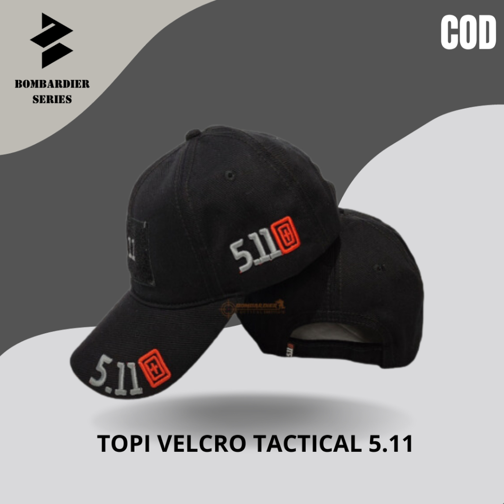 Topi import bahan berkualitas Velcro | Topi Army | Topi Tactical 5.11bordier COD