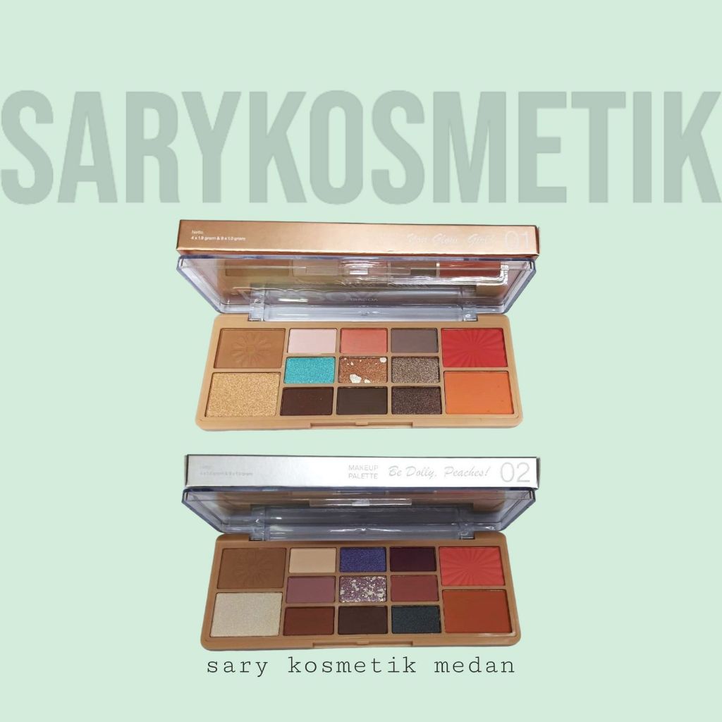 SARYKOSMETIK - BRASOV EYESHADOW PALETTE LENGKAP CONTOUR BLUSH ON