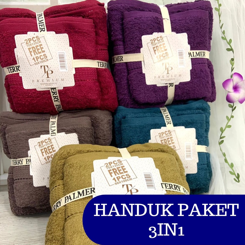 Terlaris SM Handuk Terry Palmer Set  Terry Palmer Premium  Terry Palmer  Handuk Terry Palmer Kado 3i
