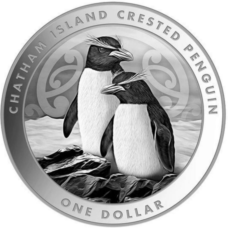 Perak Chatham Penguin new Zealand 2020 1 oz silver coin