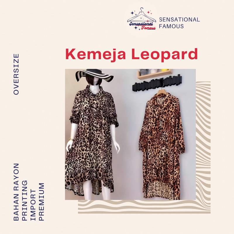 Atasan wanita  Loreng Macan Jumbo