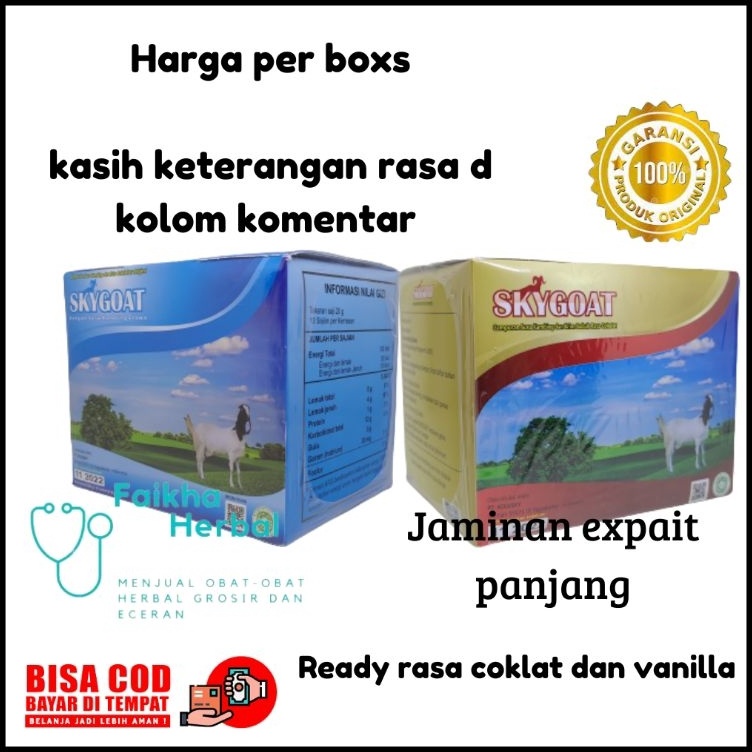 

Best Sky Goat Susu Kambing Etawa Bubuk Full Cream SkyGoat Original dan coklat full cream Ready Stock