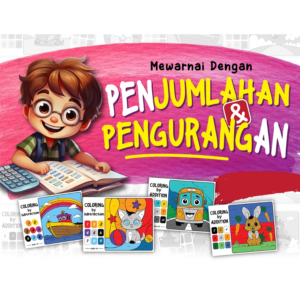 

Lembar Mewarnai/coloring dengan berhitung