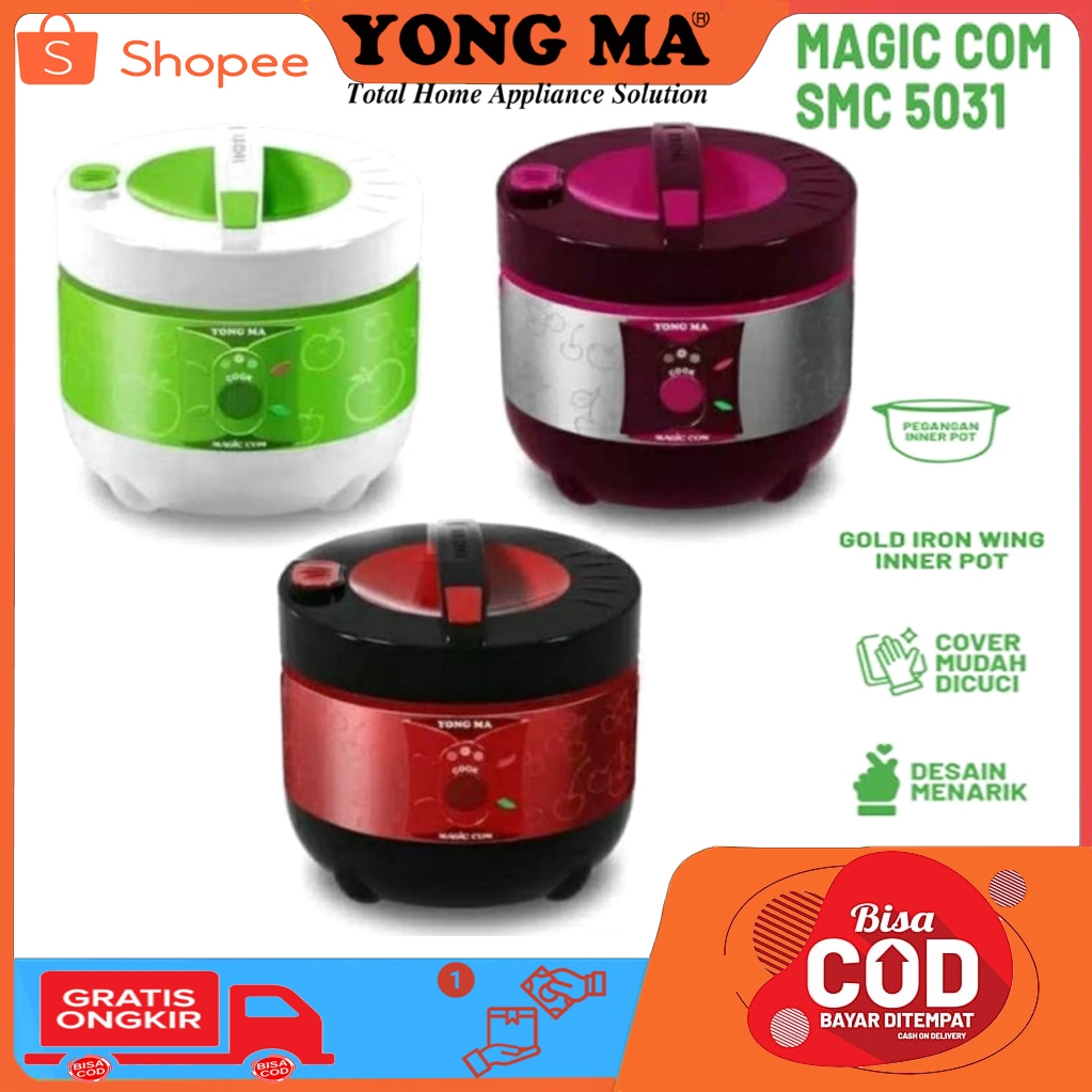 Magic Com Kecil Yongma SMC 5031 1,3 Liter Rice Cooker Yongma 5031