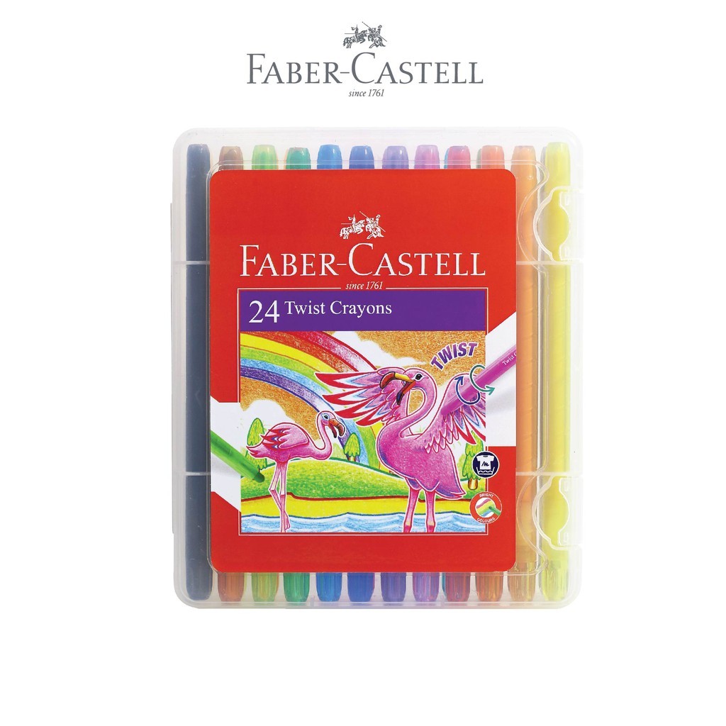 

Krayon Putar Twist Crayon Faber-Castell 24 Warna Colours