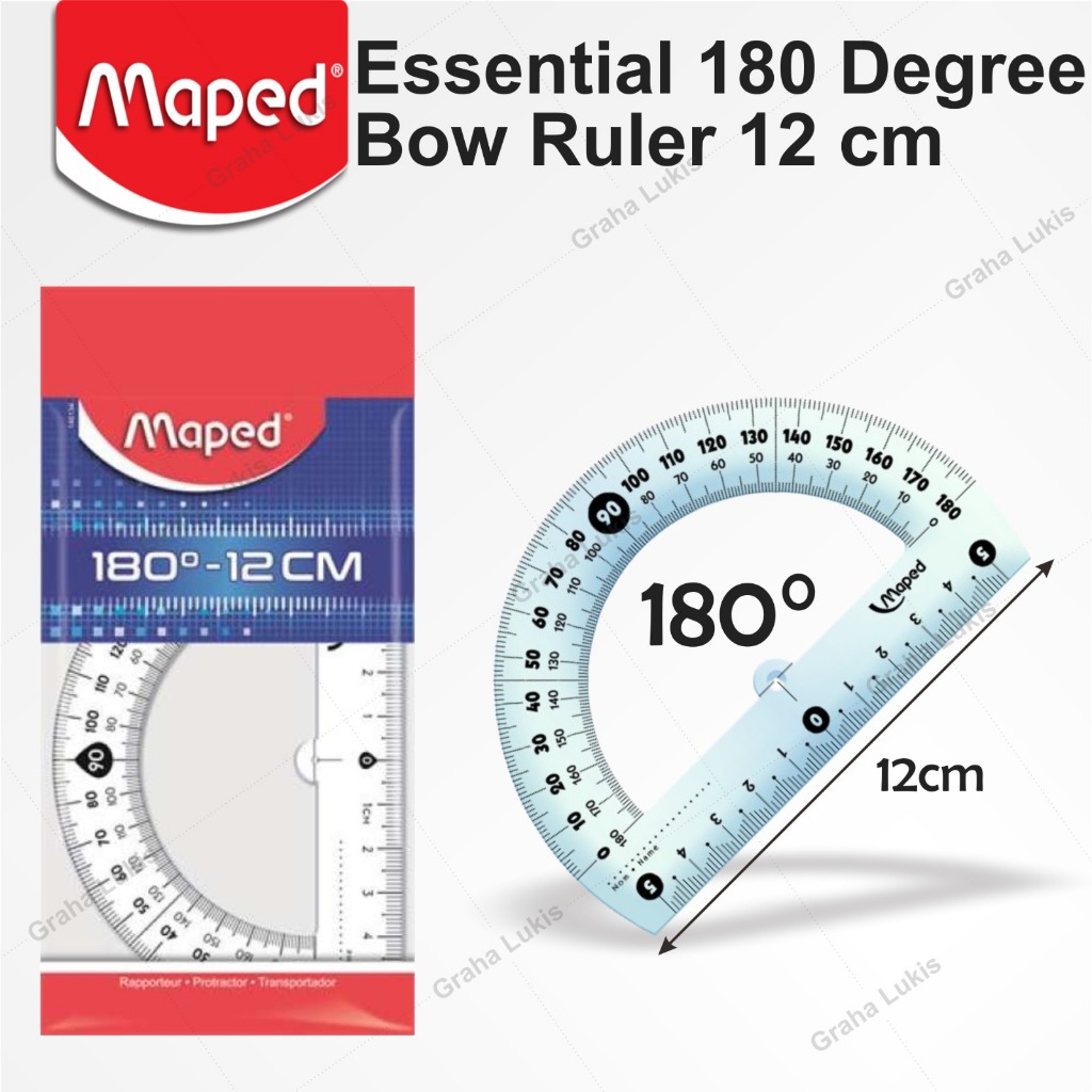 

MAPED ESSENTIAL PENGGARIS BUSUR 180 DERAJAT - 12 CM