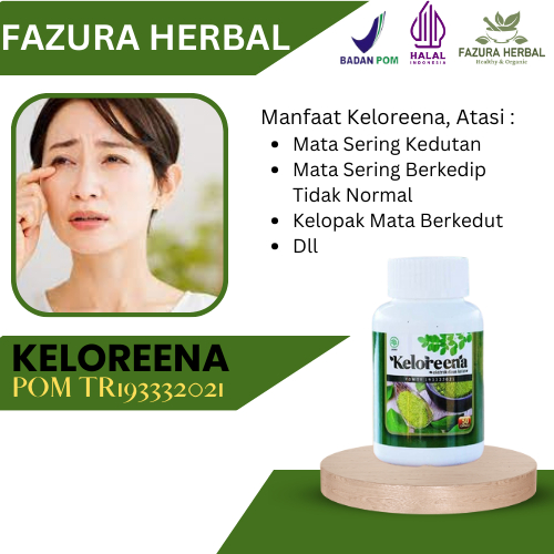 Keloreena - Obat Mata Sering Kedutan, Obat Mata Sering Berkedip Tidak Normal, Obat Mata Berkedut Ter