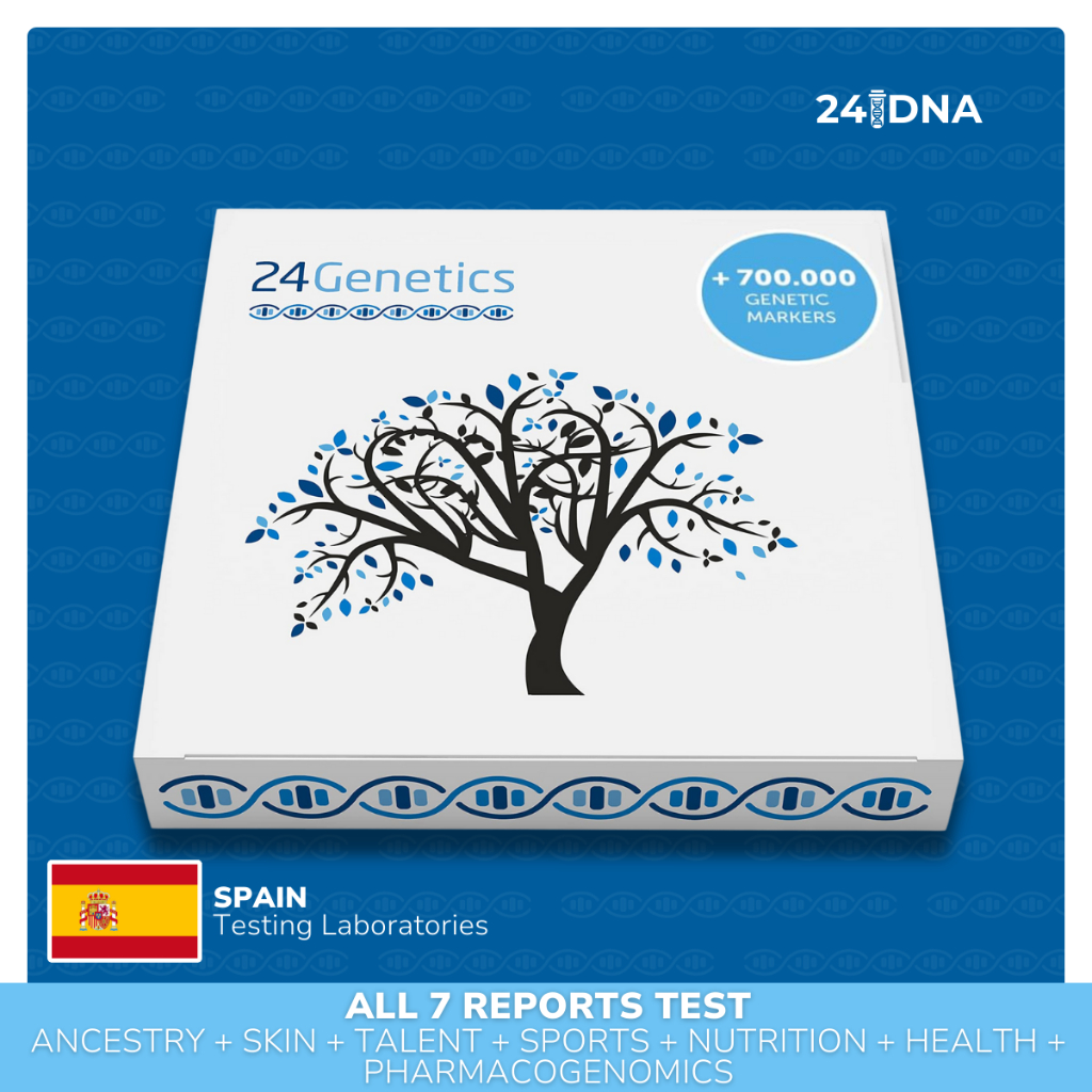 24 Genetics DNA All 7 Test Smart Pack DNA