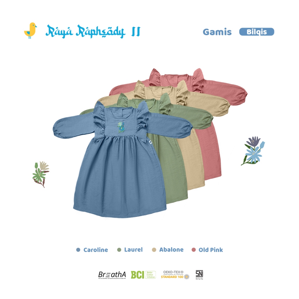 Joel Pakaian Muslim Anak - Gamis Anak Tuniq Bilqis-1