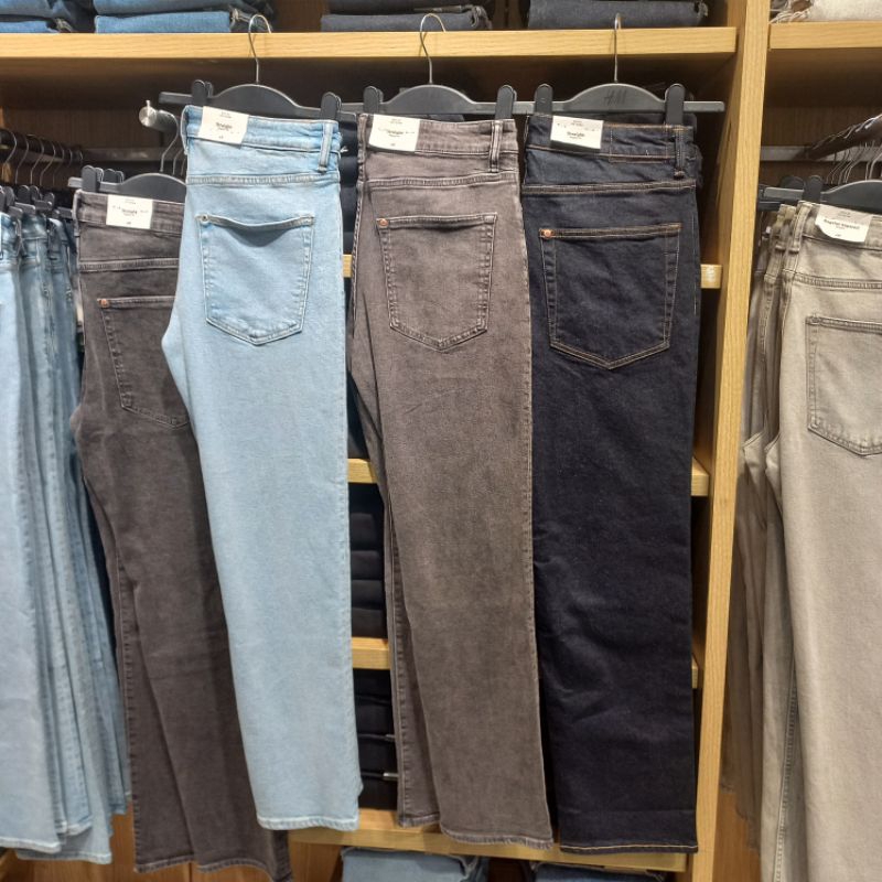 celana denim pria Regular fit H&M Original