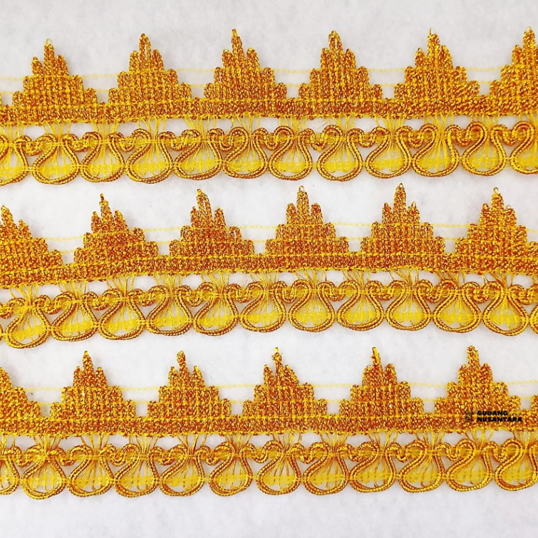 [ Meteran ] Renda emas 0567 / renda mas 4 cm