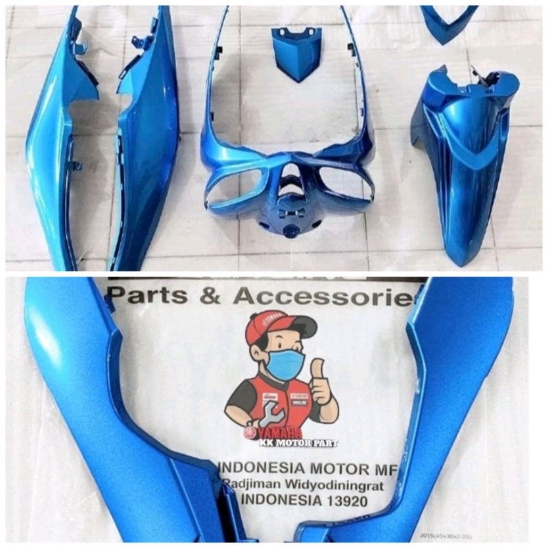 BODY HALUS JUPITER Z1 BIRU FULL SET ORIGINAL YAMAHA