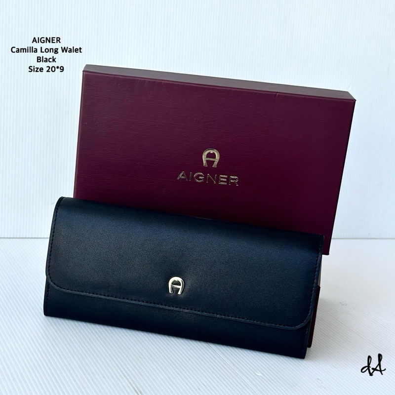 Ready aigner camila Long wallet black original