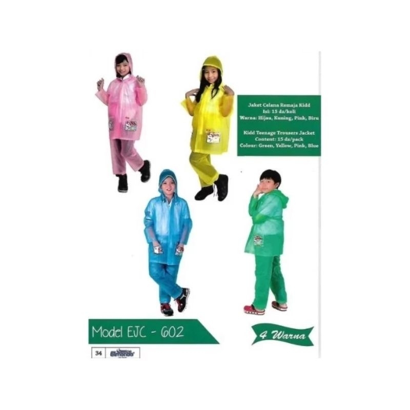 jas hujan/mantol kids (anak) ELMONDO