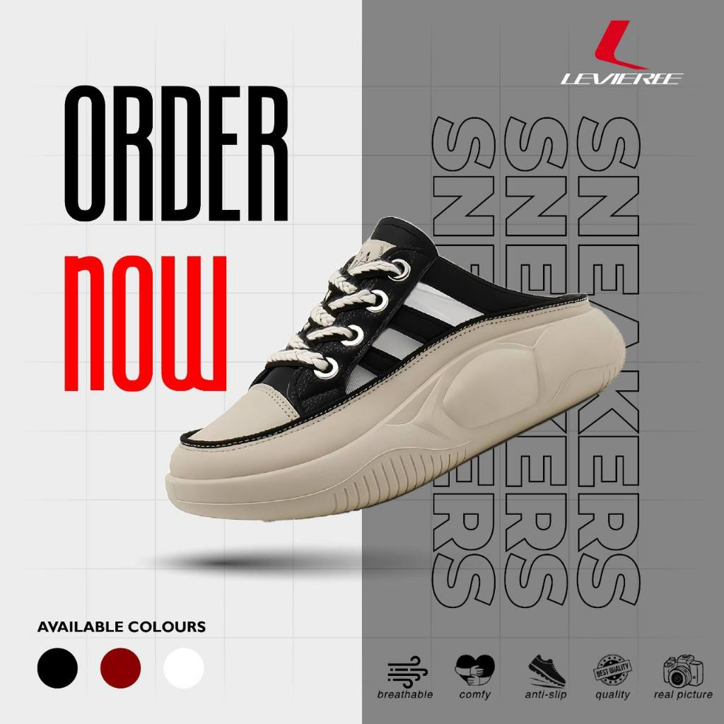 Sepatu Slip-on Wanita - Sepatu Kasual/Santai/Kerja Wanita LV0341 - Sepatu Wedges Tulang - Sepatu Sne