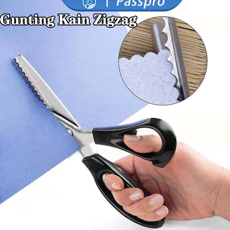 

Gunting Gelombang Kain Gunting Gerigi Kain Gunting Bahan Kain Zigzag Stainless Steal 9 dni