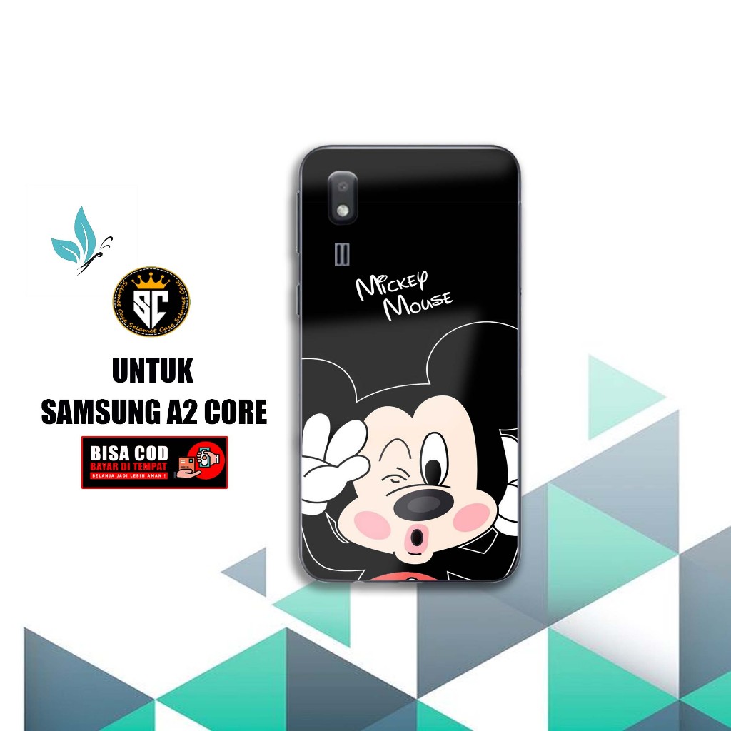 Case SAMSUNG GALAXY A2 CORE Hardcase 2D Glossy Terbaru [MOTIF DSNEY] - Softcase Hp - Custom Case - C
