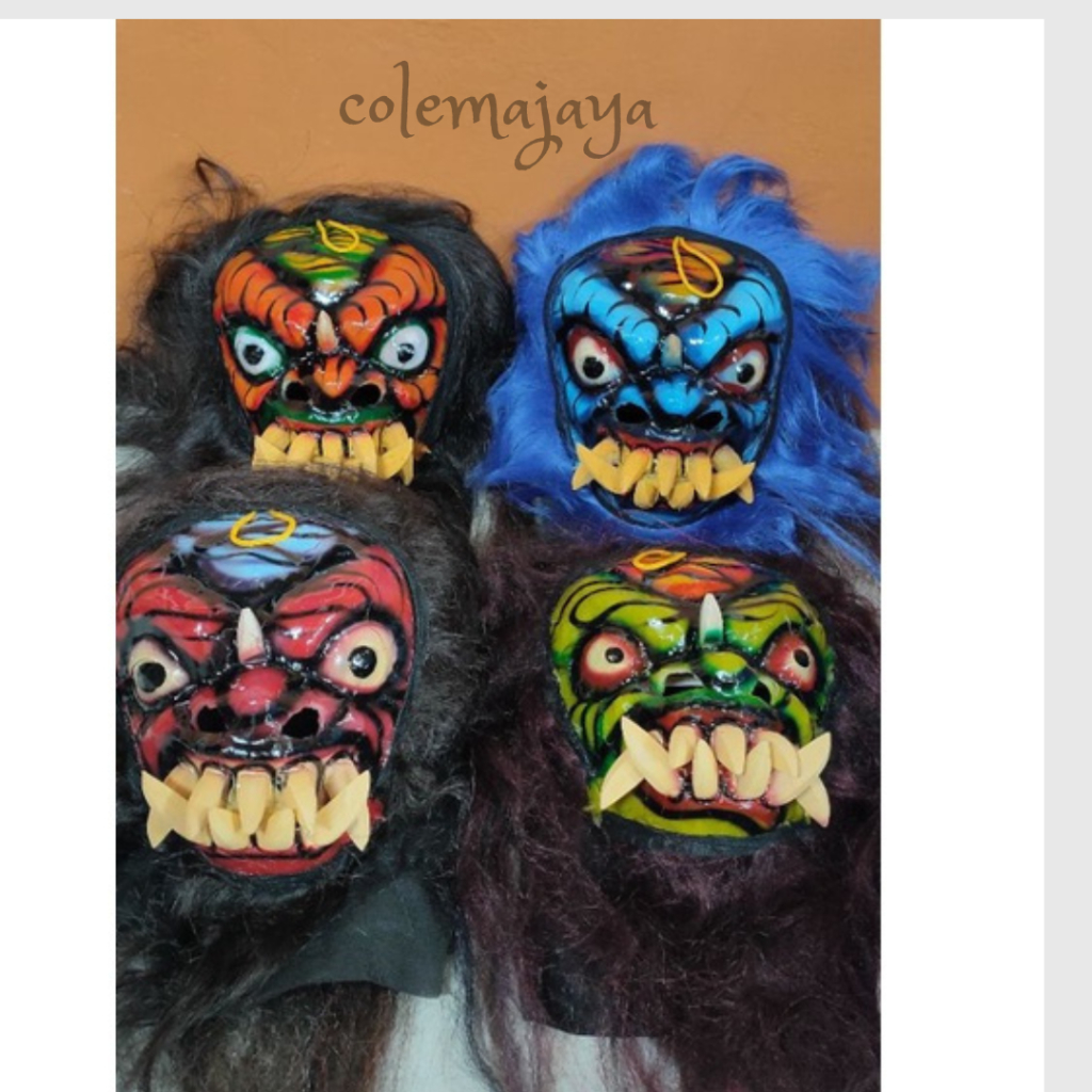 TOPENG  GEDRUK MIKA||TOPENG GEDRUK MIKA / TOPENG BUTO GEDRUK MIKA / TOPENG BUTO RAMPAK JARANAN