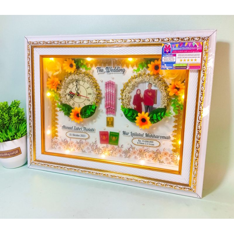 Mahar Pernikahan Bulat / Mahar Jam / Mahar Foto / Mahar Cantik / Mahar  Estetik