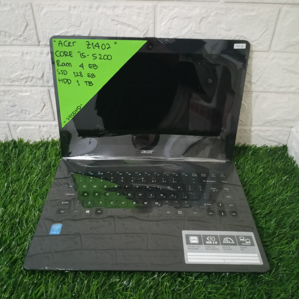 LAPTOP MURAH ACER Z1402 CORE I5-5200 RAM 4GB SSD 128GB HDD 1TB 14" (2721)