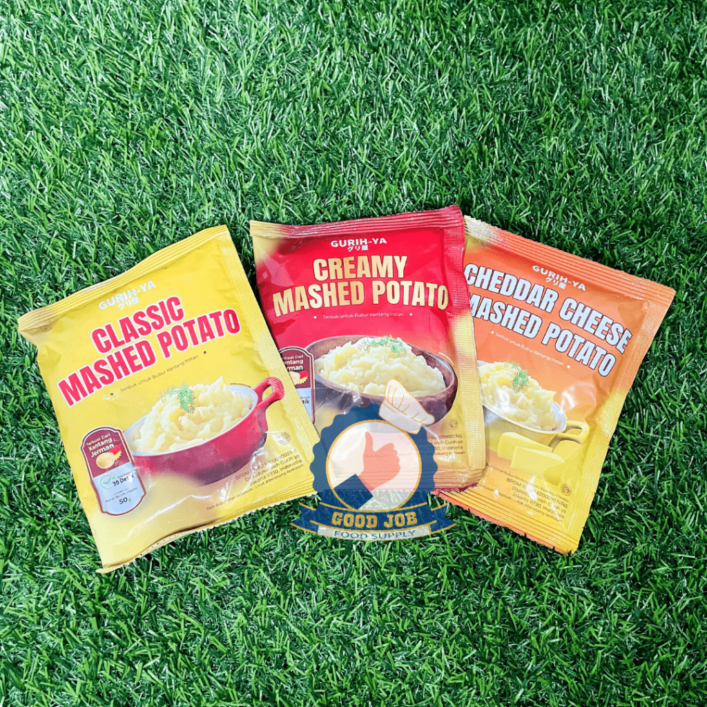 

GURIH-YA Mashed Potato Creamy Cheese 50 g Halal | Tepung Kentang Instan