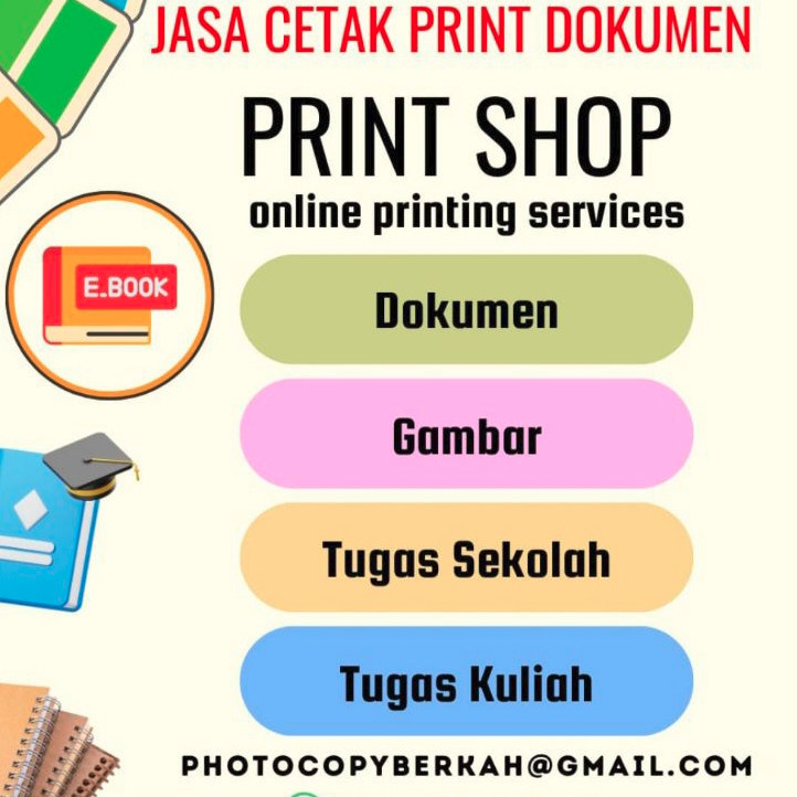 Jasa print Dokumen /buku/gambar Instant