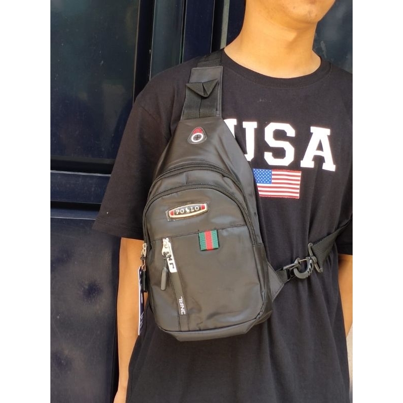 Tas Selempang Waterproff  LV IMPORT // TAS Sling Bag PRIA PROMO BISA COD