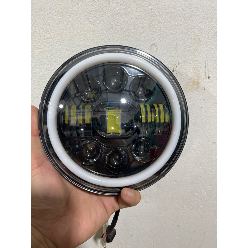 Lampu Tembak 12mata7 Inch LED Bulat Lampu Tembak 40 Watt Lampu 12 Led