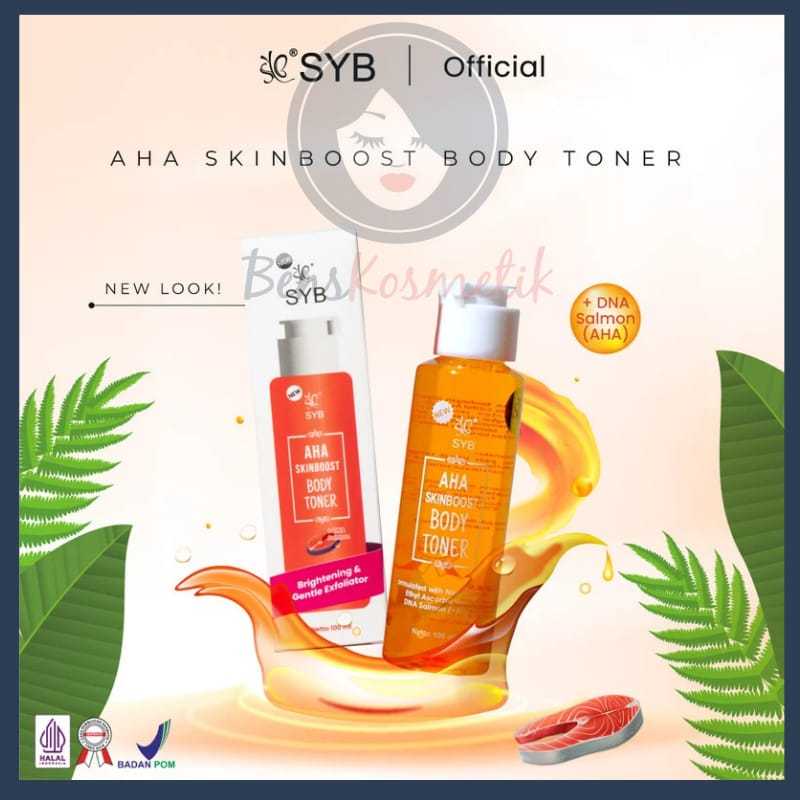 SYB AHA SKINBOOST BODY TONER BPOM ORIGINAL 100%