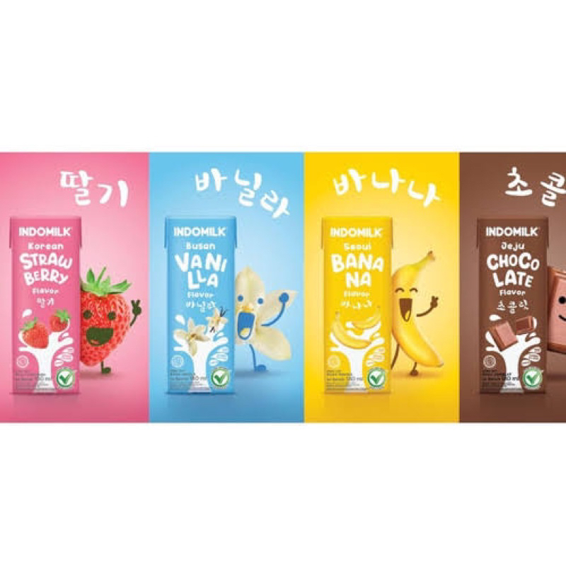 

INDOMILK UHT JEJU/SEOUL/BUSAN/KOREAN STRAWBERRY/KOREAN PINK BLOSSOM