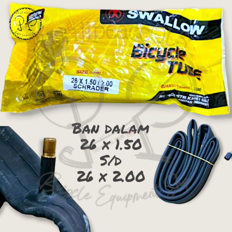 ban dalam swallow 26 x 1.50 / 2.00 ban dalam 26 x 1.50 ban dalam sepeda 26x2.00 ban dalem 26"