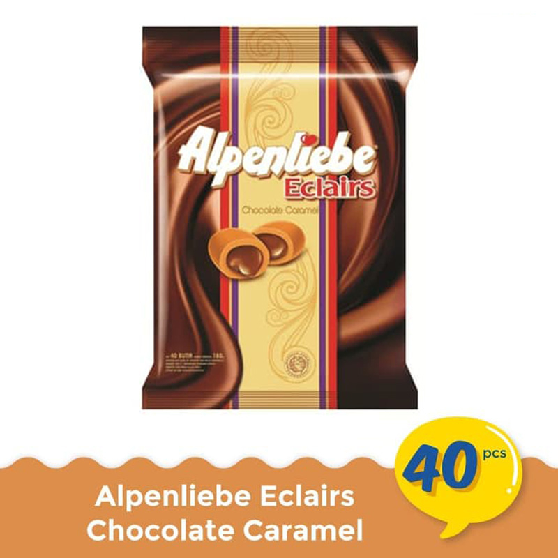 

Alpenliebe Eclairs Permen Chocolate Caramel 144 g