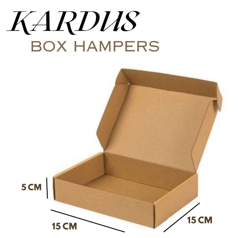 

Box Kardus Hampers 15x15x5 cm / Box Hampers DIE CUT E-FLUTE / Box Quran A6