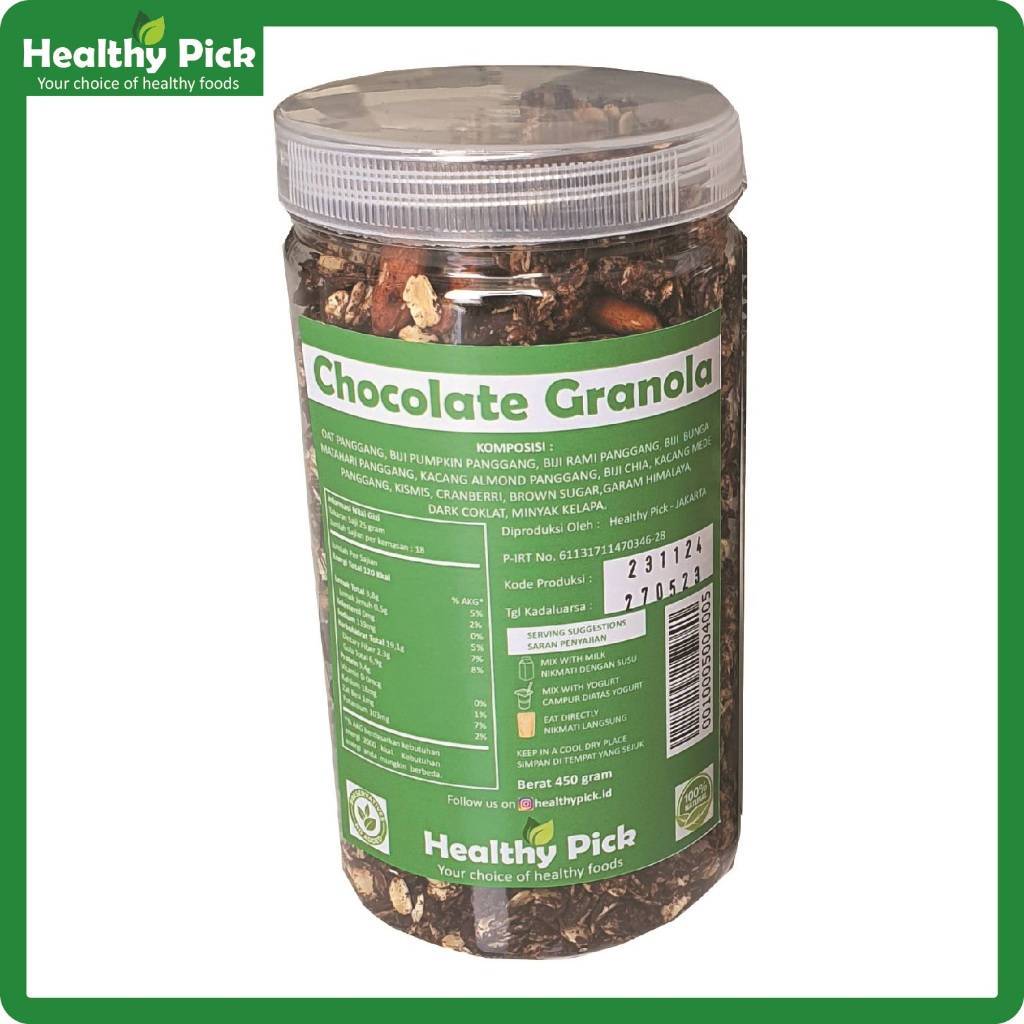 

Granola Rasa Coklat Roasted Premium Crunchy 450 gr