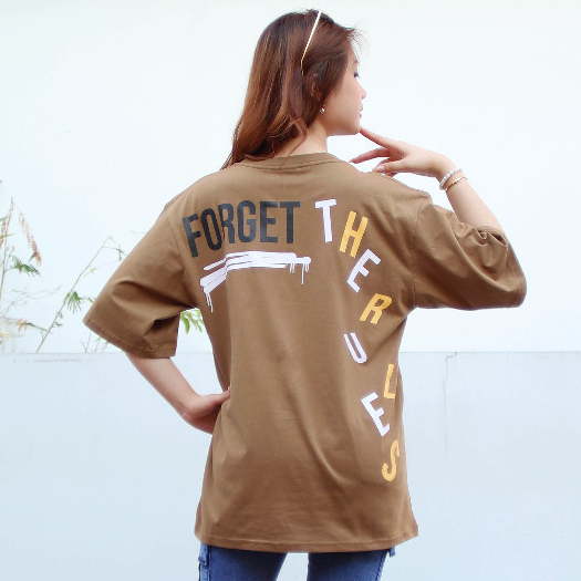 Kaos Oversize Wanita Big Size Estetik | Korean Casual Style – 10100