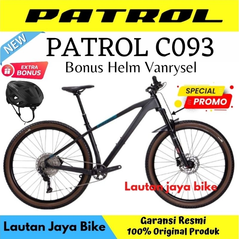 Patrol C093 Frame Carbon Sepeda MTB PATROL C093 CROW BLACK SIZE L