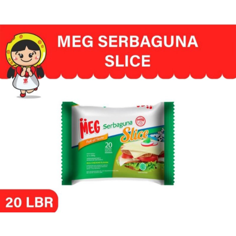 

keju slice cheddar serbaguna MEG 20slice