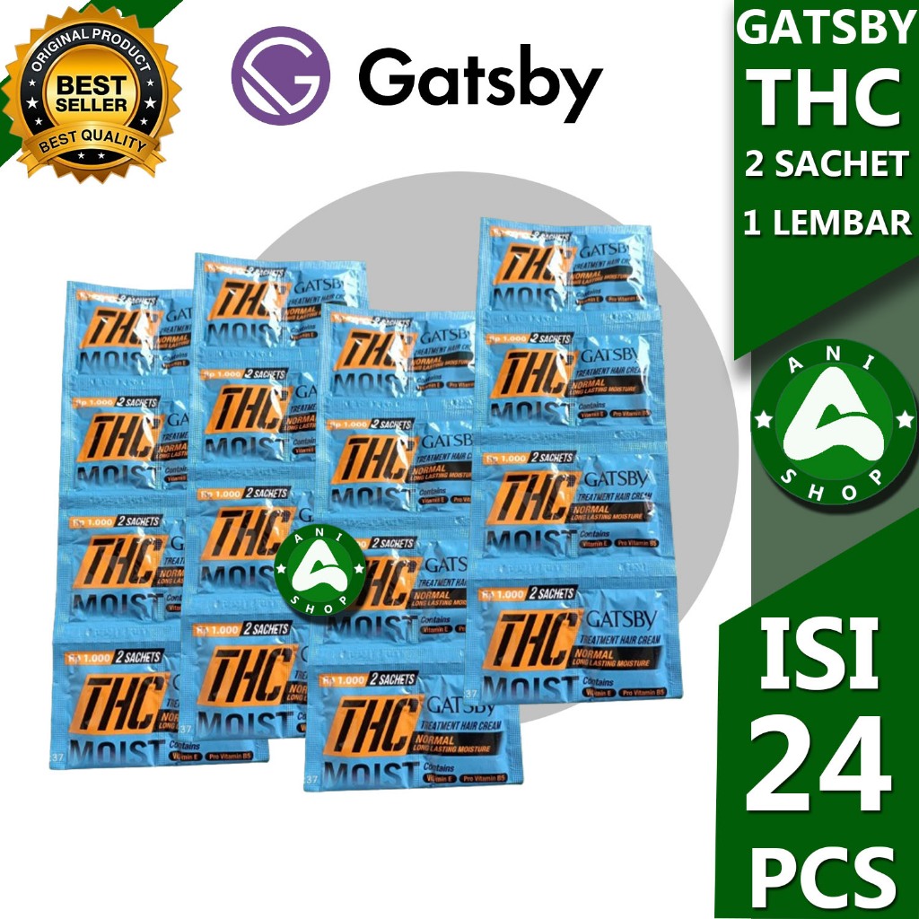 MINYAK RAMBUT GATSBY THC RENCENG 1 LEMBAR ISI 24 PCS ANI SHOPP