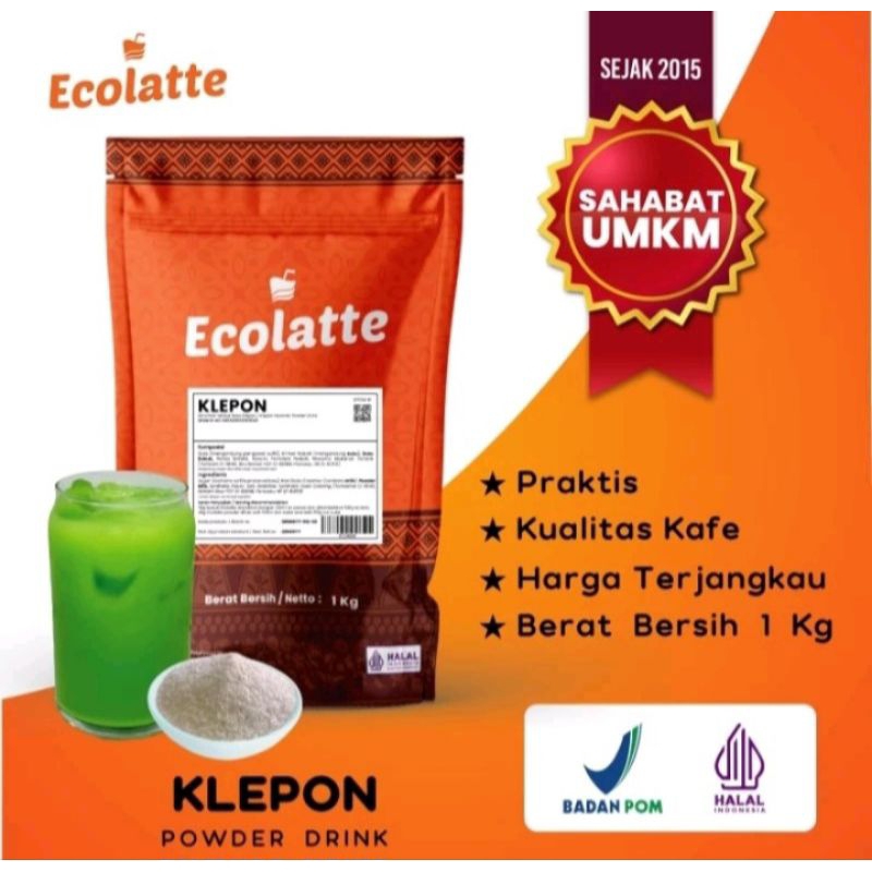 

KLEPON ECOLATTE POWDER - 1 KG bubuk minuman