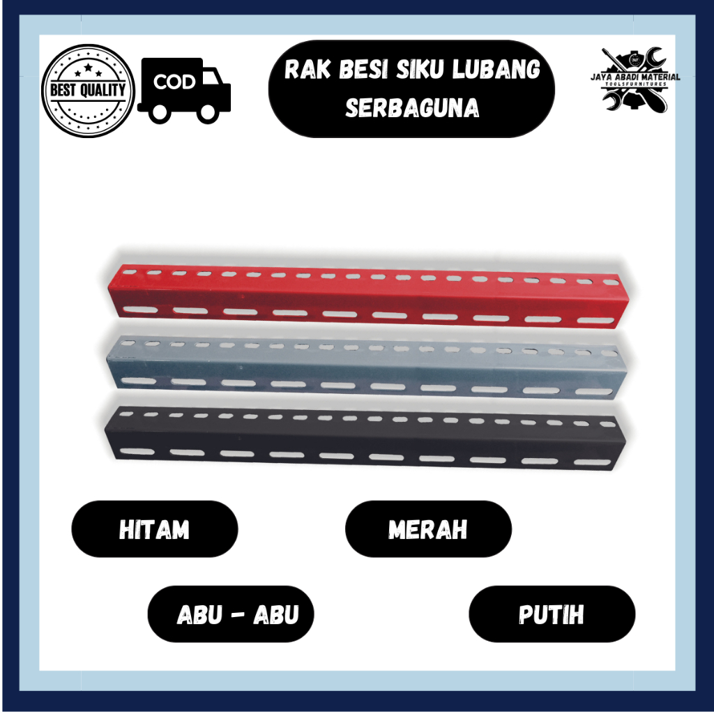 [JAM] Rak Besi Siku Lubang Serbaguna 50 Cm