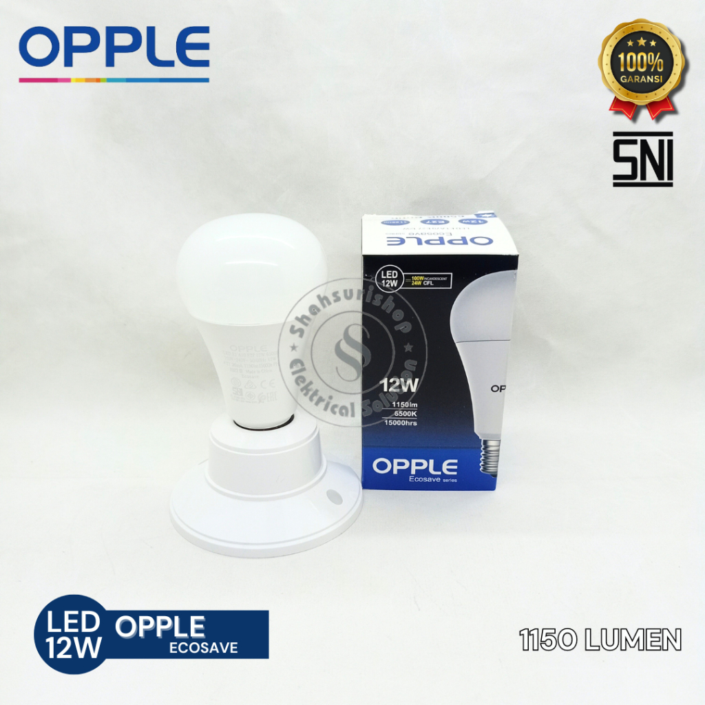 OPPLE ECOSAVE LED 12 WATT LAMPU MURAH BERGARANSI