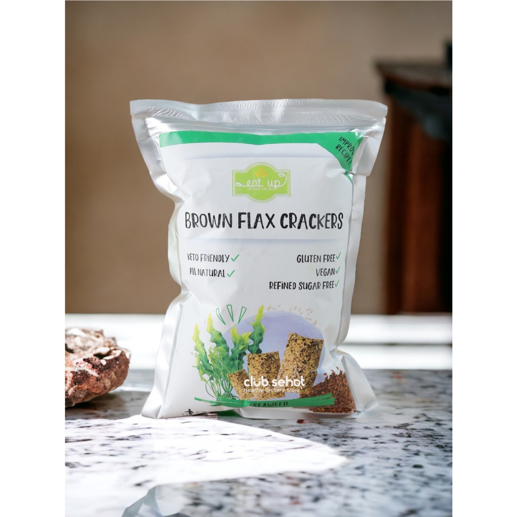 

EAT UP - BROWN FLAX CRACKERS SEAWEED 120gr