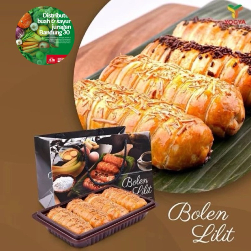 

Breadco Pisang Bolen Lilit Bandung Area/oleh-oleh Bandung/harga satuan bolen lilit