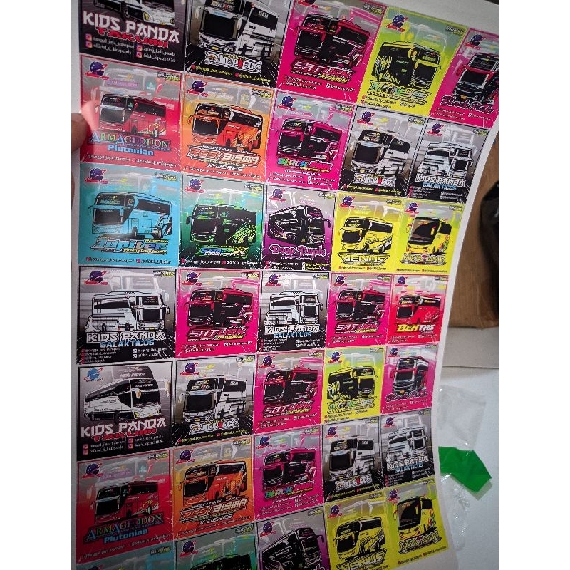 

STIKER BUS BASURI KIDS PANDA SPESIAL TUNGGAL JAYA/STIKER BUS BASURI VIRAL