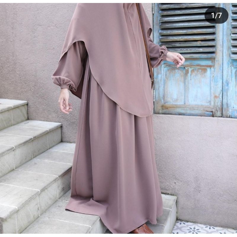 PL REJECT DITSY LAIRA MAZEN SIZE L COCOA