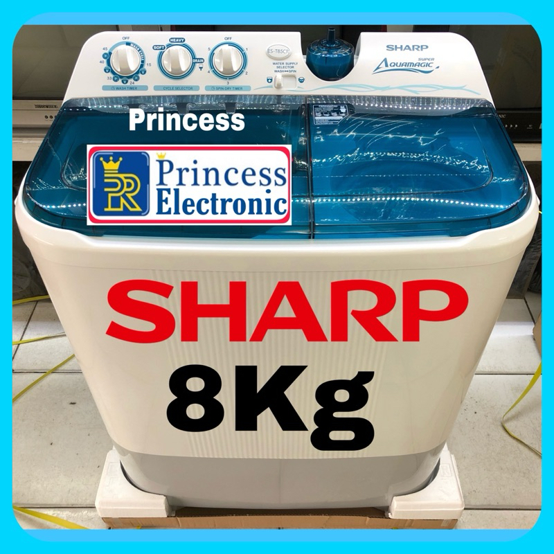 Mesin cuci Sharp 8kg ES-T85CR