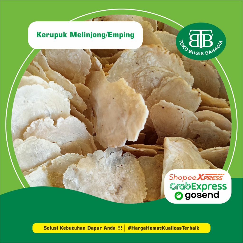 

Kerupuk Melijo/Emping, Murah Makassar