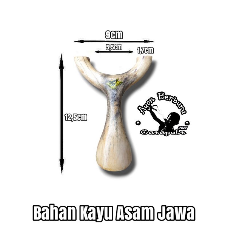 Ketapel OTT dari bahan kayu ASAM JAWA/Ayon Catapult